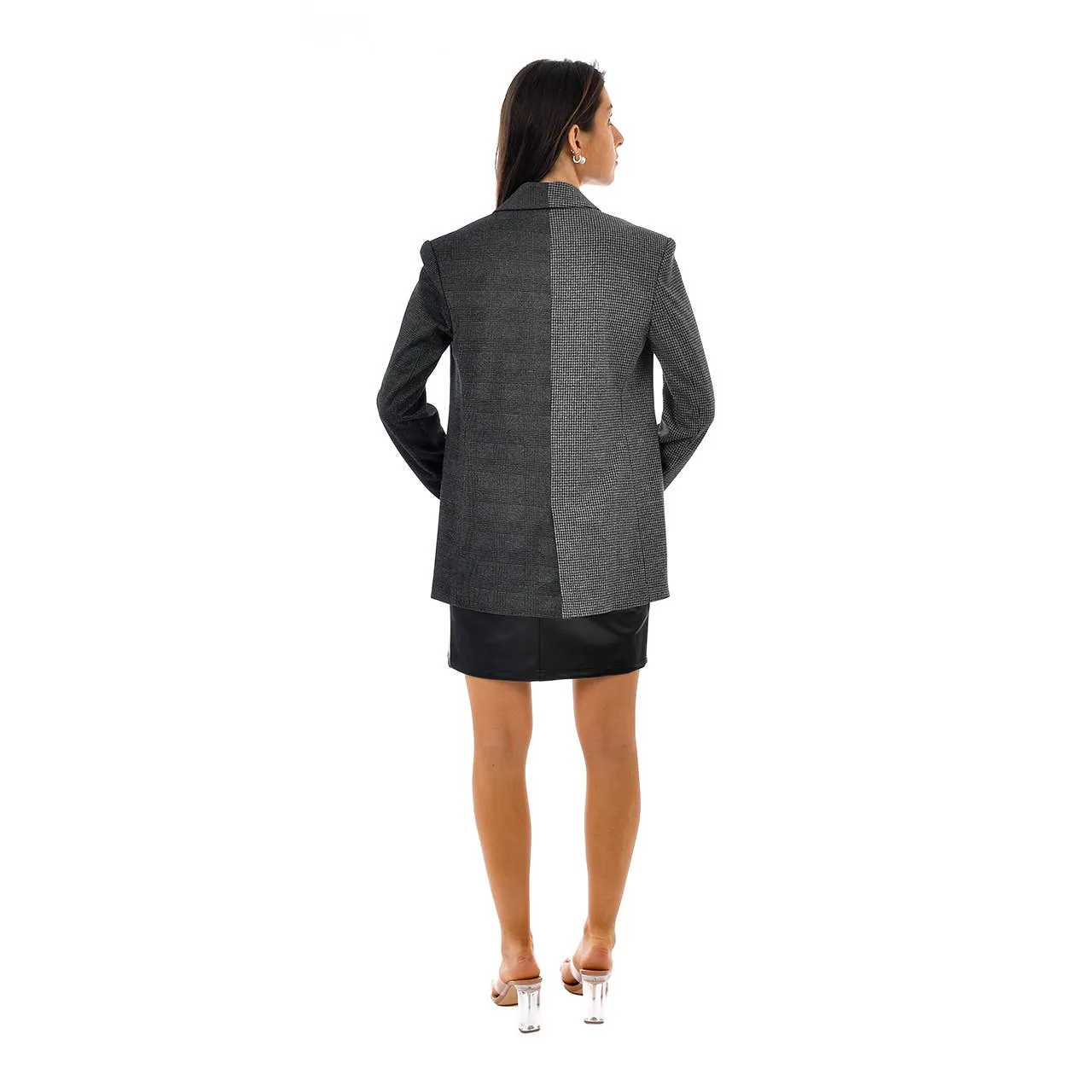 Alexis Jacquard Knit Blazer | Glenplaid Houndstooth