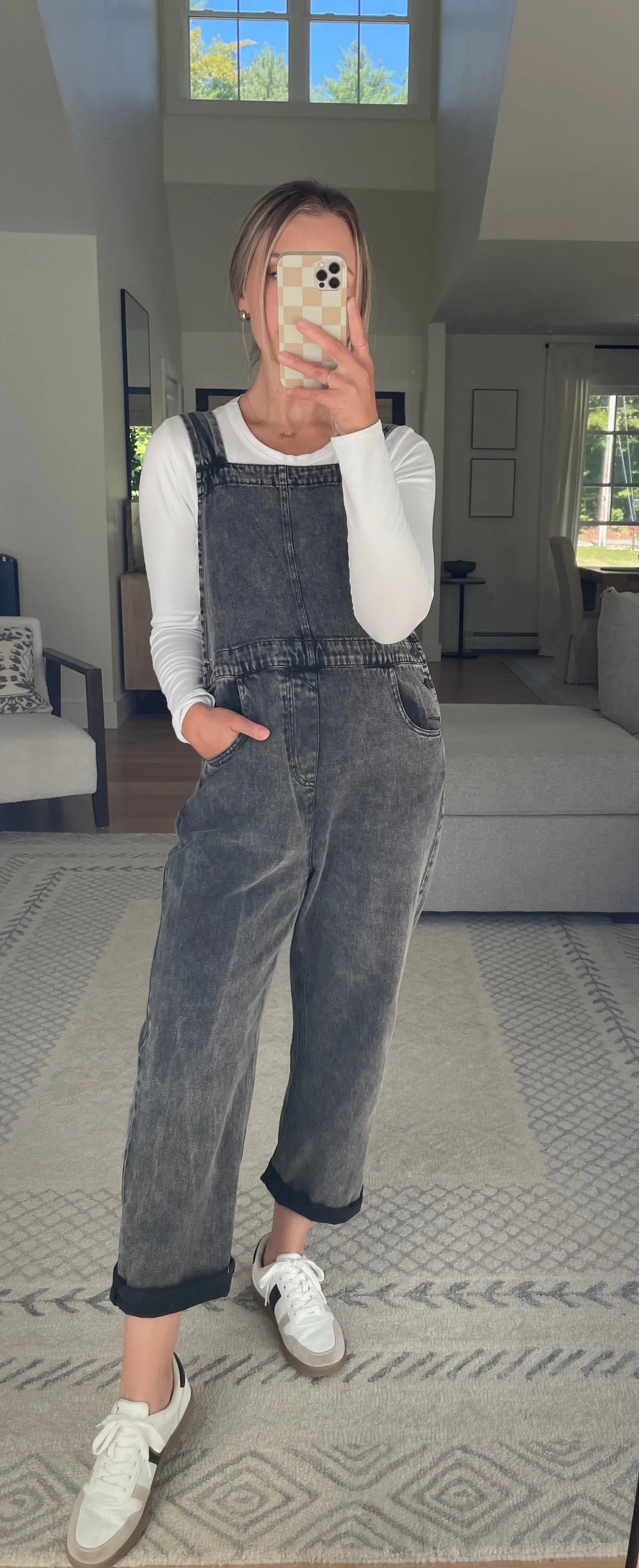 Andover Charcoal Overalls