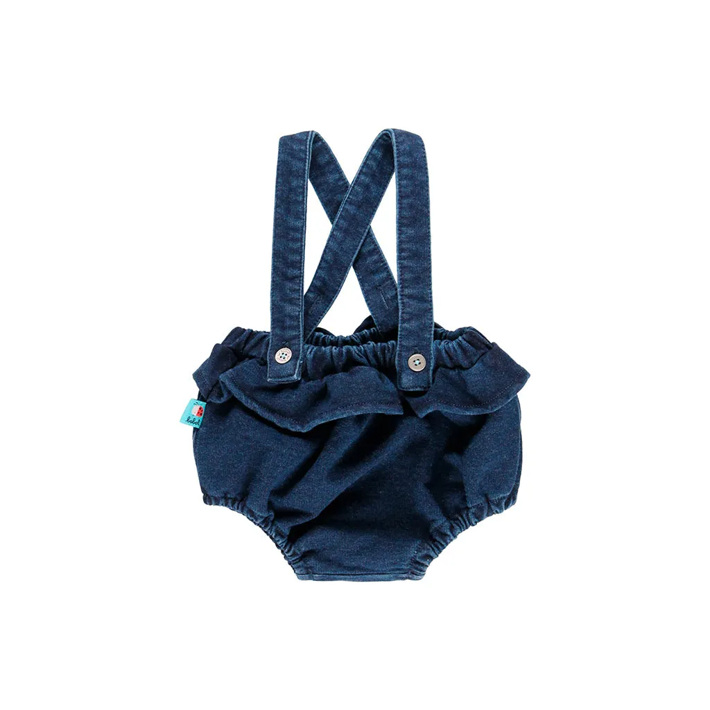 Blue Bloomer Overall Outfit