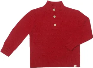 Cable Sweater- Red