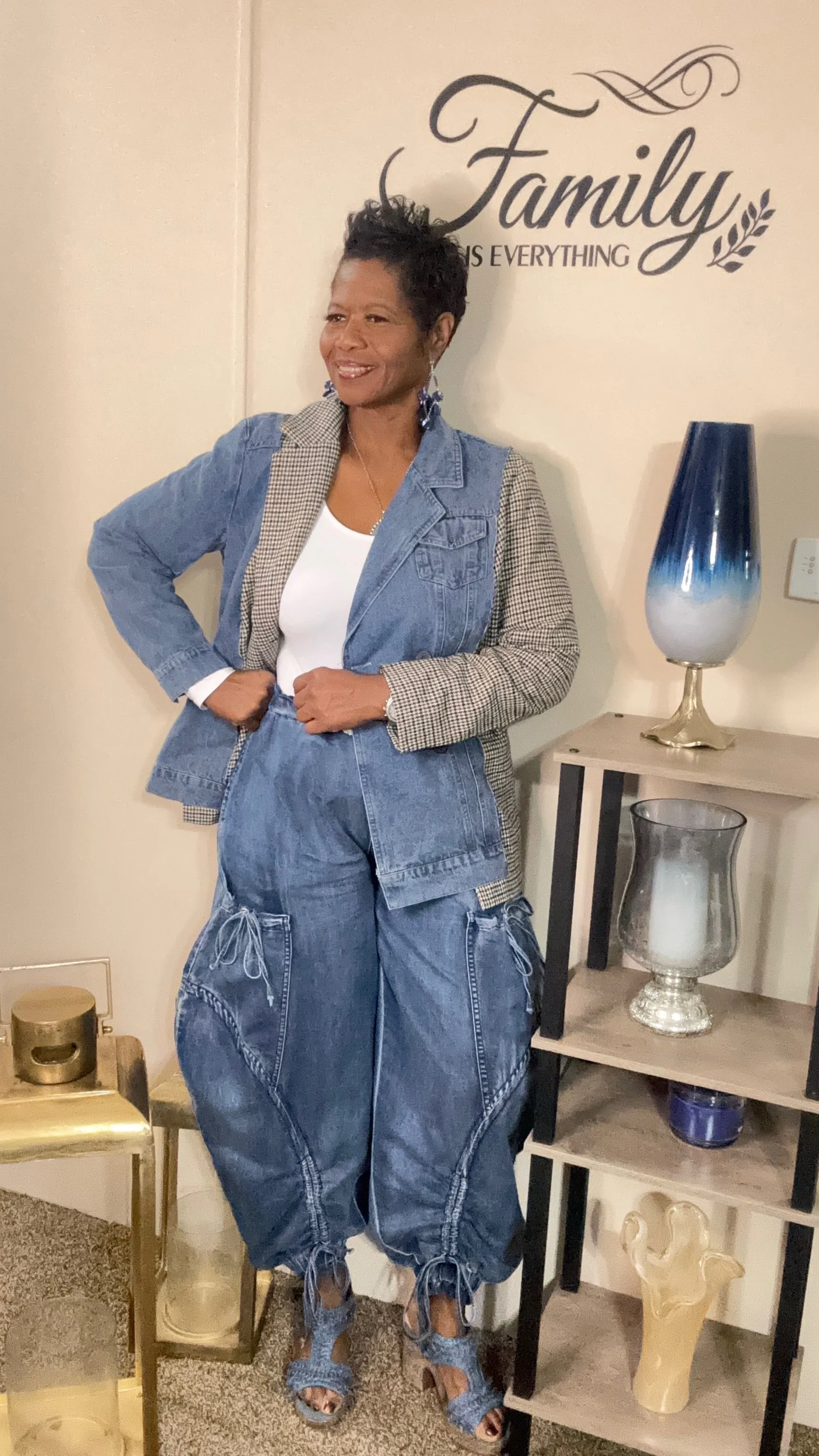 Definitely denim and blaze