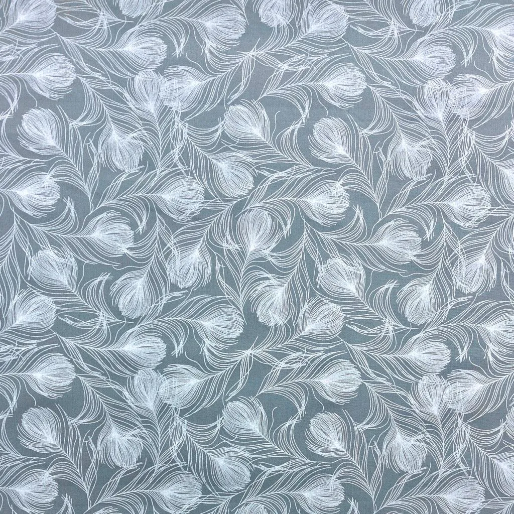 Delicate Fern Rose & Hubble Cotton Poplin Fabric