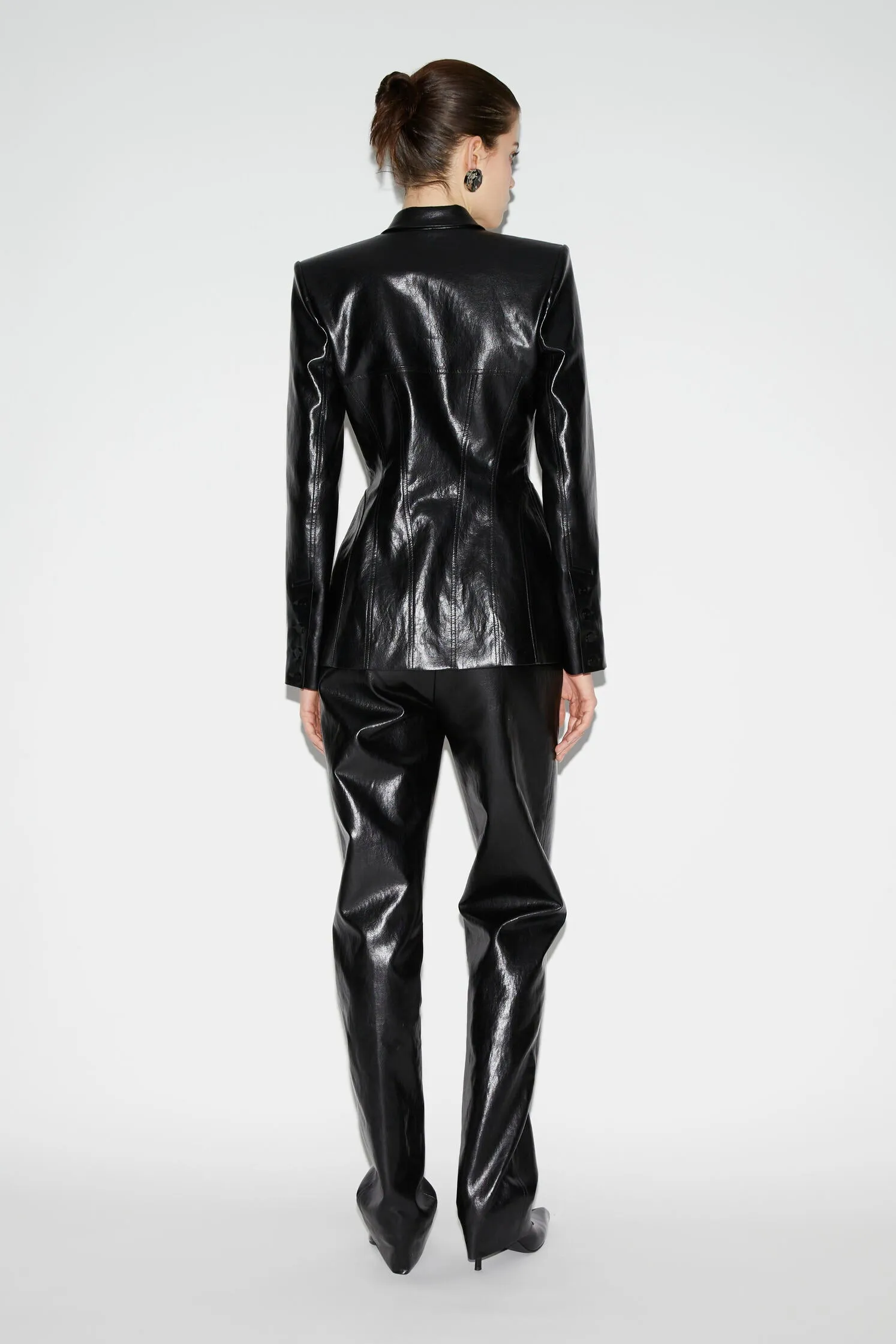 ELIJAH JACKET BLACK FAUX LEATHER