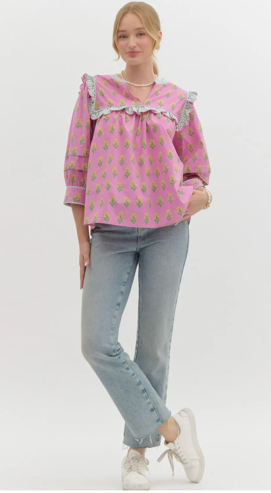 elleigh pullover blouse