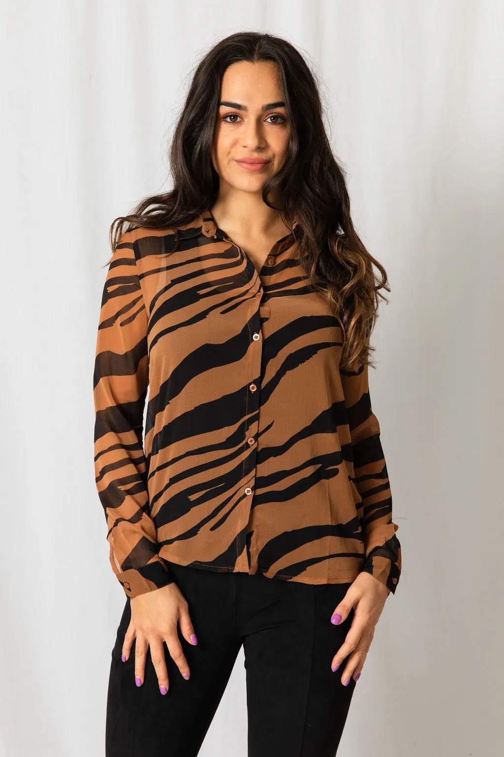 ICHI Tiger Blouse