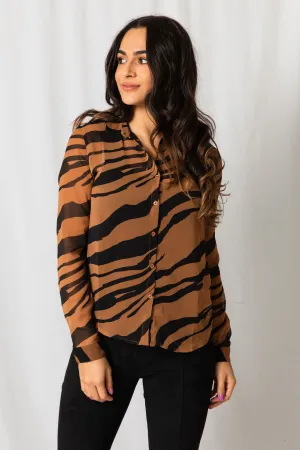 ICHI Tiger Blouse