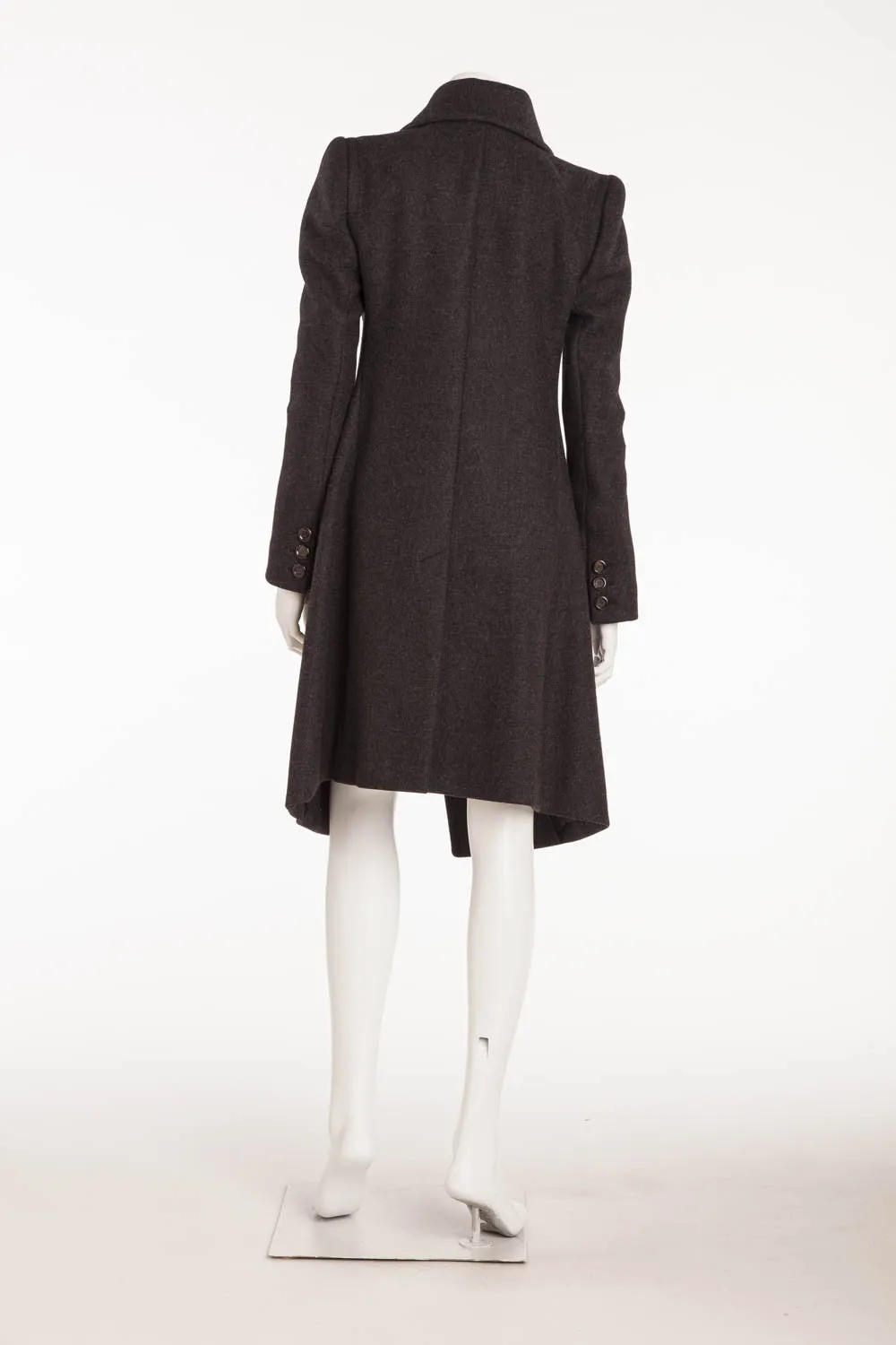 Louis Vuitton - Dark Gray Button Up  Coat - FR 38