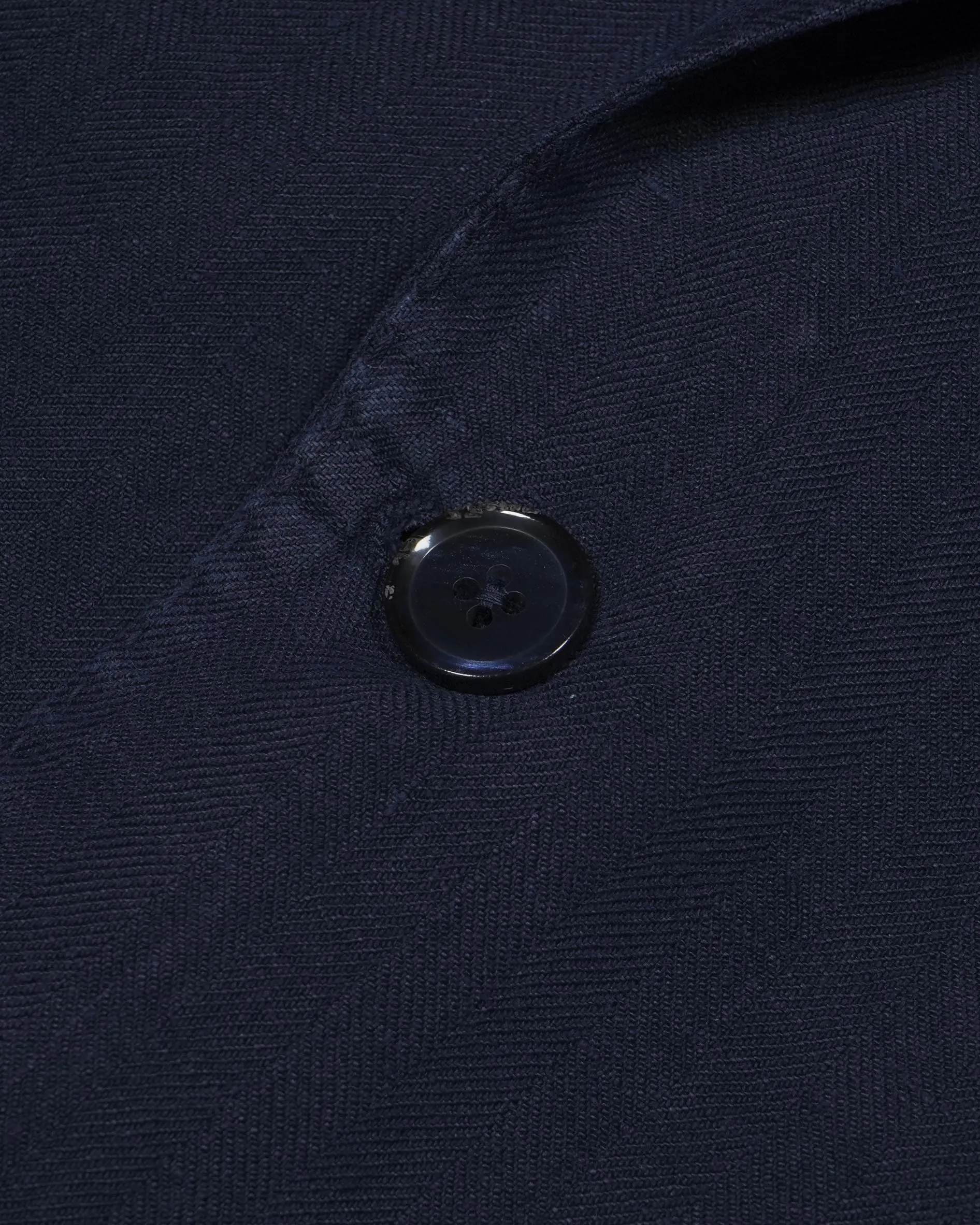 Luigi Bianchi Unlined Peak Lapel Jacket - Navy