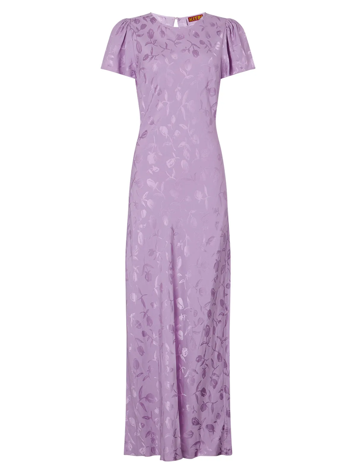 Marie Lilac Tulip Jacquard Maxi Dress