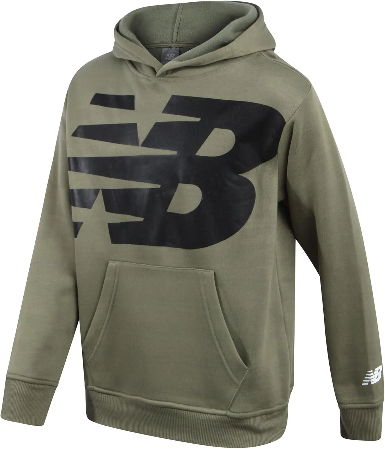 New Balance Boys' Sweatsuit Set - 3 Piece Short Sleeve T-Shirt, Fleece Hoodie Sweatshirt, and Sweatpants (2T-16)