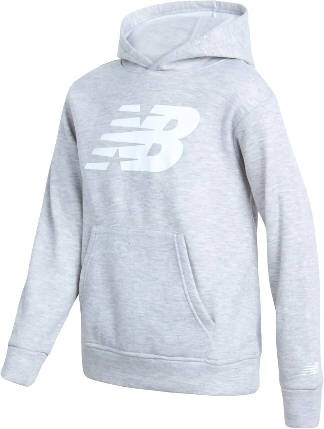 New Balance Boys' Sweatsuit Set - 3 Piece Short Sleeve T-Shirt, Fleece Hoodie Sweatshirt, and Sweatpants (2T-16)