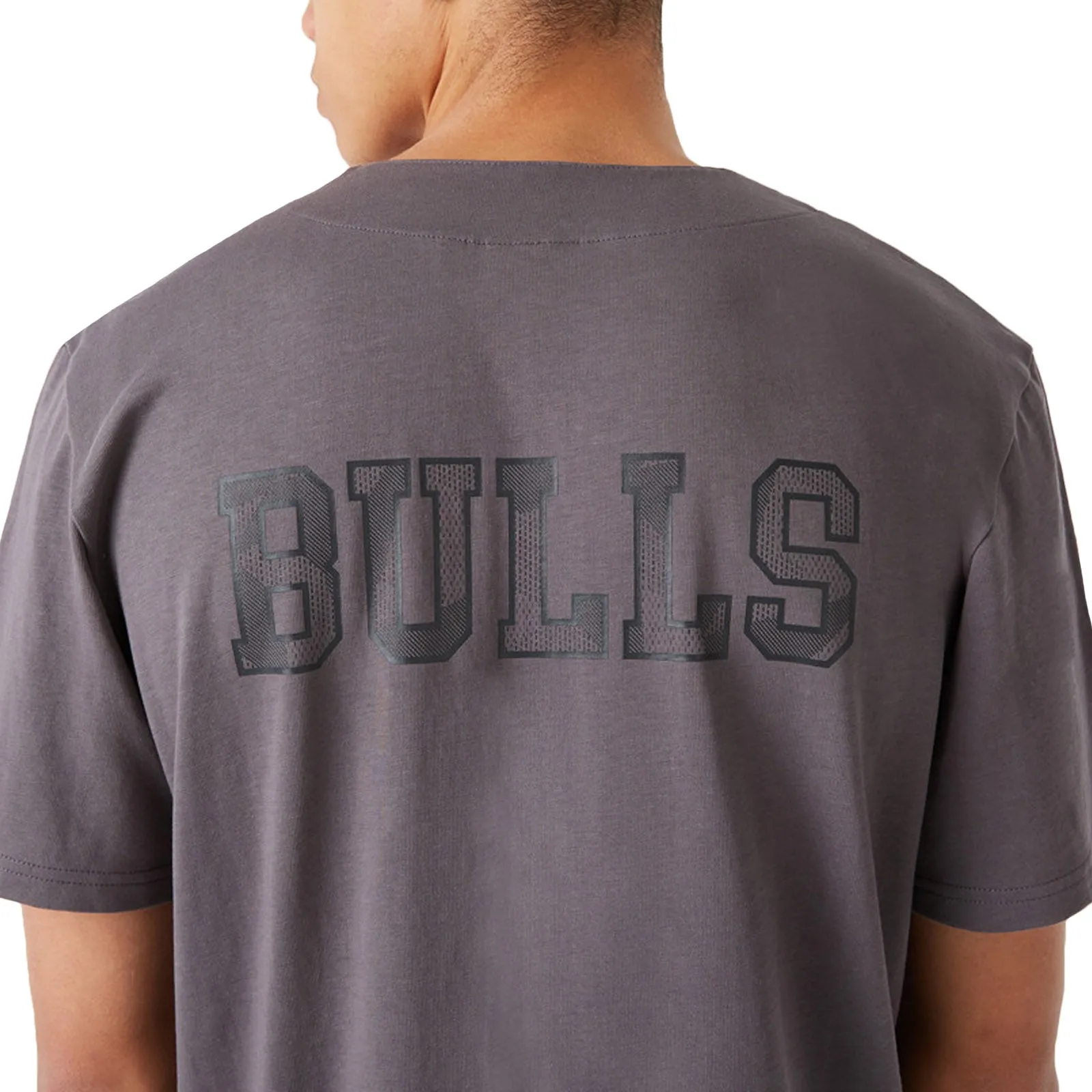 New Era Mens Chicago Bulls Button Fastening Baseball Jersey - Grey