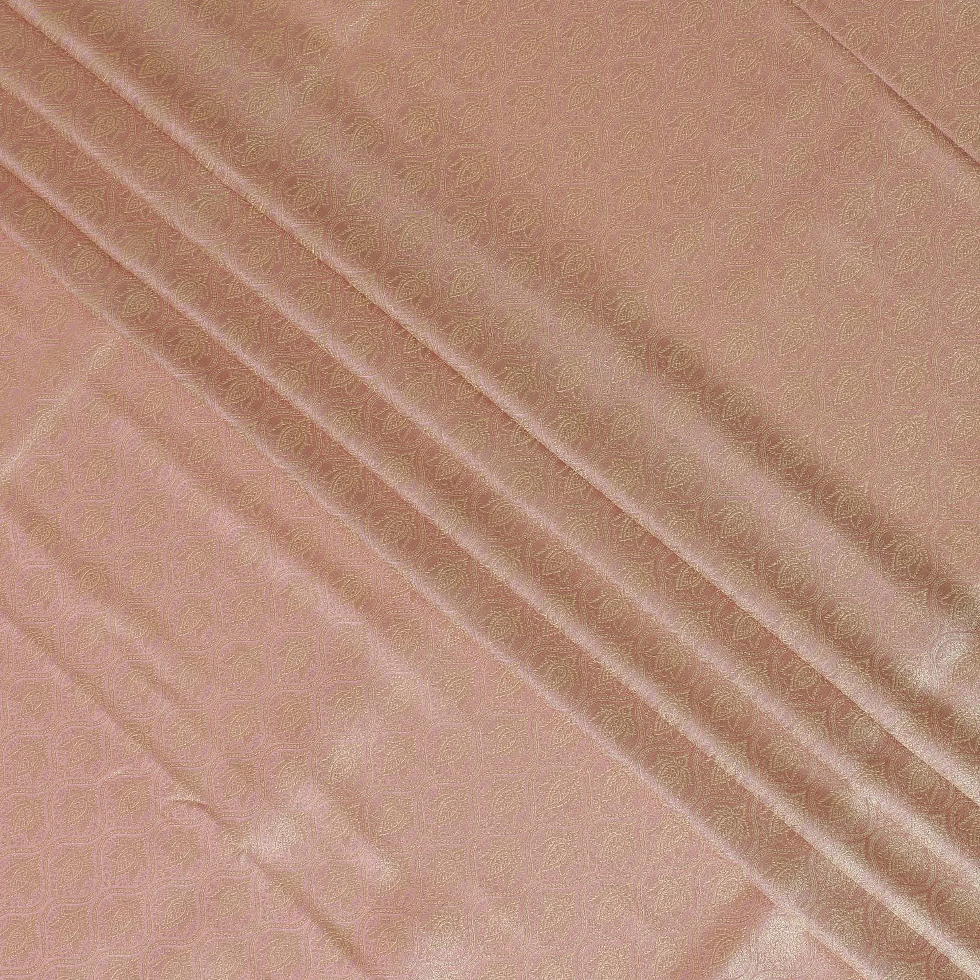 Peaches and Cream Luminous Brocade – Luxurious Fabric with a Gentle Sheen-D19041