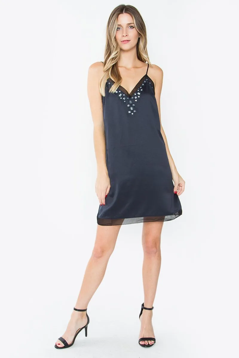 Taya Satin Slip Dress