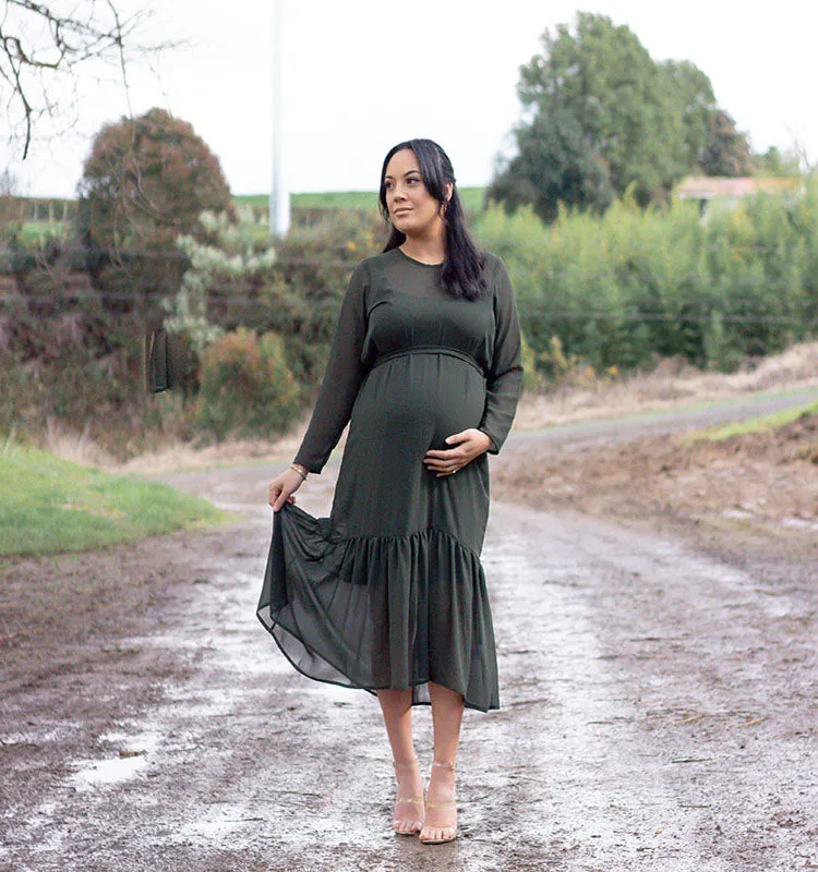Thrash and Thrill Dress | Army Green | Size Large