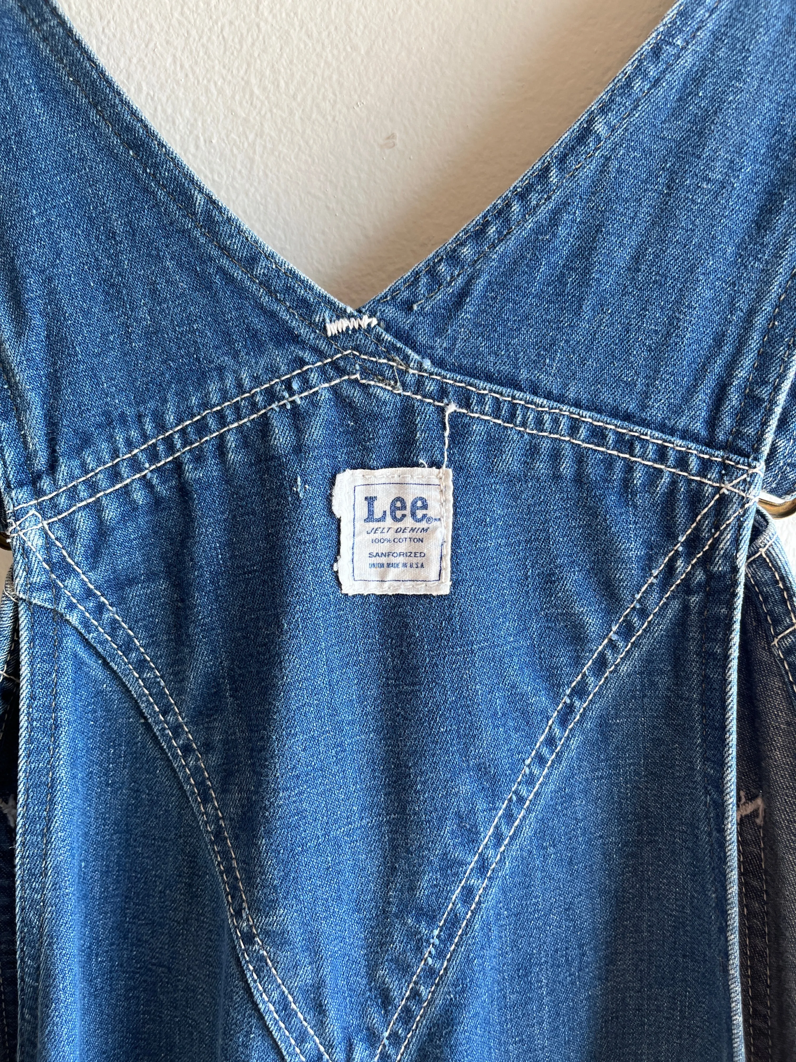 Vintage 1960/70s Lee Jelt Denim Overalls