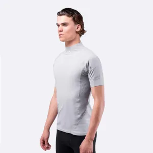 Zhik Mens Short Sleeve Spandex Rash Vest Top - Platinum