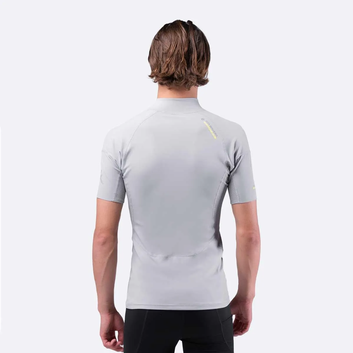 Zhik Mens Short Sleeve Spandex Rash Vest Top - Platinum